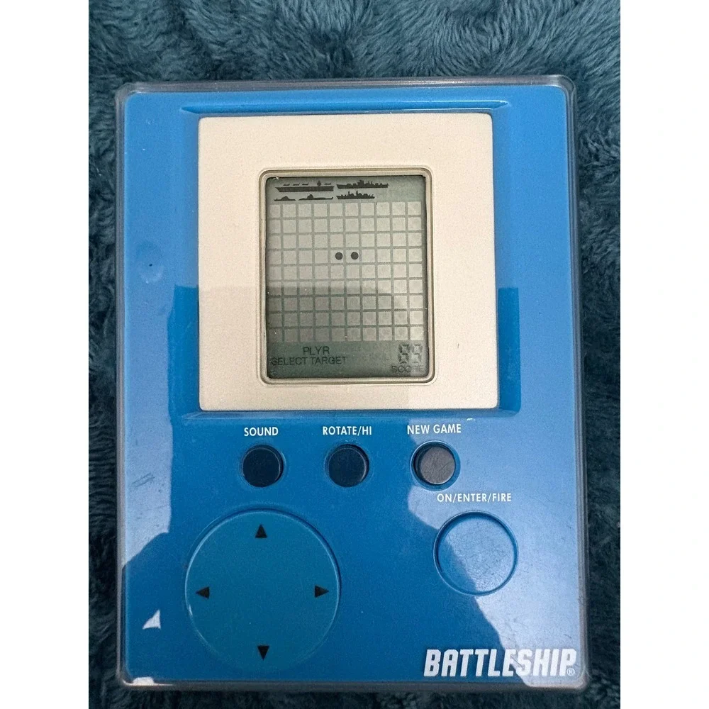 Milton Bradley Battleship Handheld Electronic Game 2007 Blue Hasbro 04633 Retro